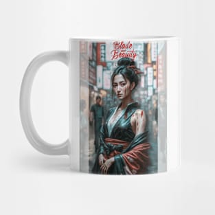 Proud Warrior: Resilient Japanese Woman Mug